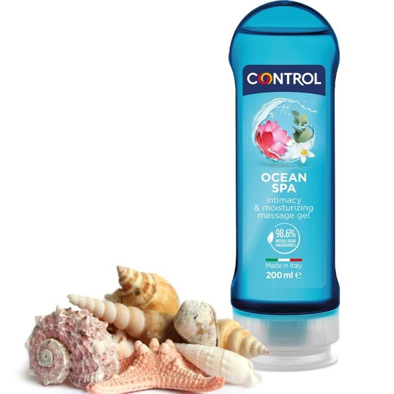 CONTROL - 2 EN 1 MASSAGGIO E PIACERE MARE MEDITERRANEO 200 ML CONTROL - 2 EN 1 MASSAGE & PLEASURE MEDITERRANEAN SEA 200 ML