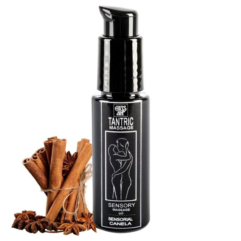EROS-ART - OLIO DA MASSAGGIO TANTRICO NATURALE E AFRODISIACO ALLA CANNELLA 30 ML EROS-ART - NATURAL TANTRIC MASSAGE OIL AND APHRODISIAC CINNAMON 30 ML