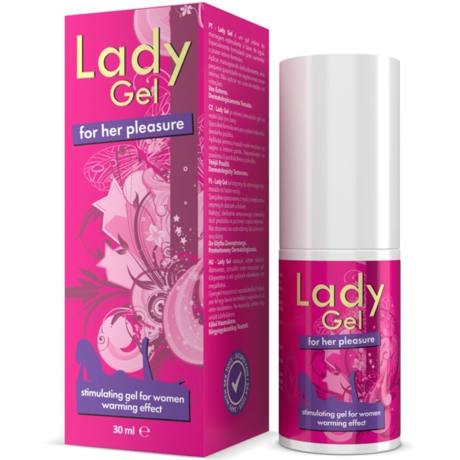 INTIMATELINE - LADY GEL PER GER PLEASURE GEL STIMOLANTE CON EFFETTO CALORE ELLA 30 ML INTIMATELINE - LADY GEL FOR GER PLEASURE STIMULATING GEL WITH HEAT EFFECT ELLA 30 ML