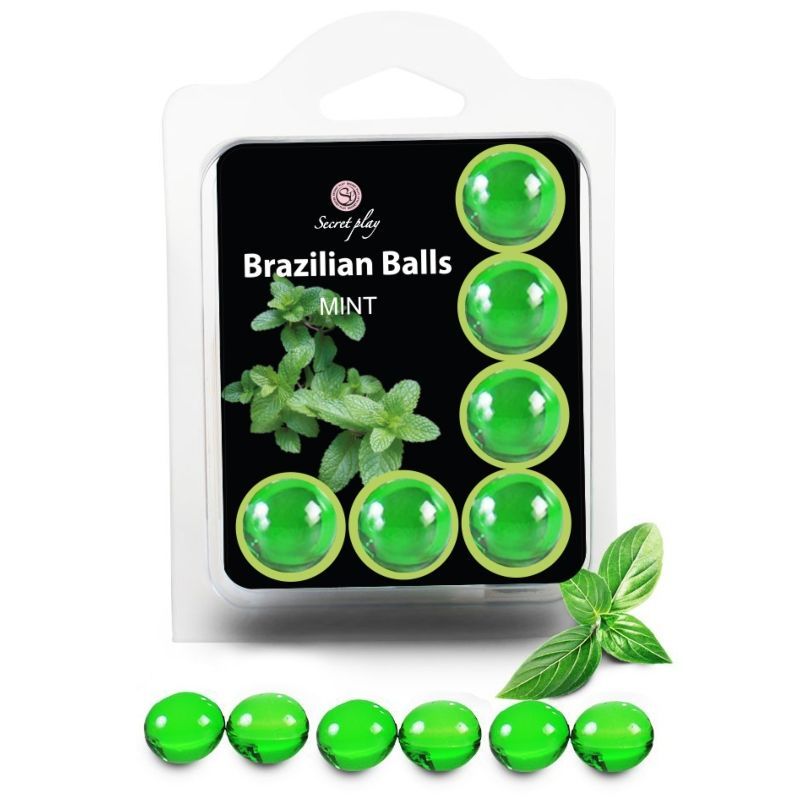 SECRETPLAY - SET 6 PALLINE BRASILIANI MENTA SECRETPLAY - SET 6 BRAZILIANS BALLS MINT