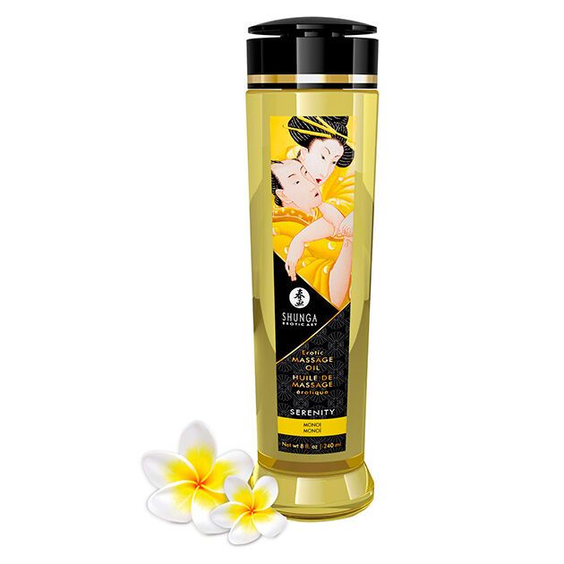 SHUNGA - OLIO DA MASSAGGIO EROTICO SERENITΒ· 240 ML SHUNGA - SERENITY EROTIC MASSAGE OIL 240 ML