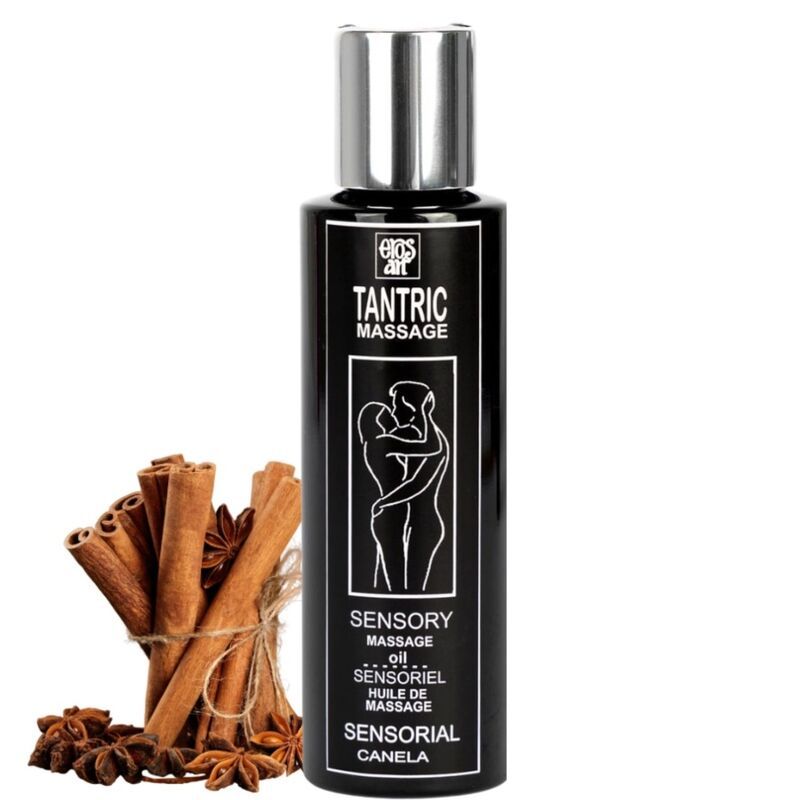 EROS-ART - OLIO DA MASSAGGIO TANTRICO NATURALE E CANNELLA AFRODISIACA 100 ML EROS-ART - NATURAL TANTRIC MASSAGE OIL AND APHRODISIAC CINNAMON 100 ML