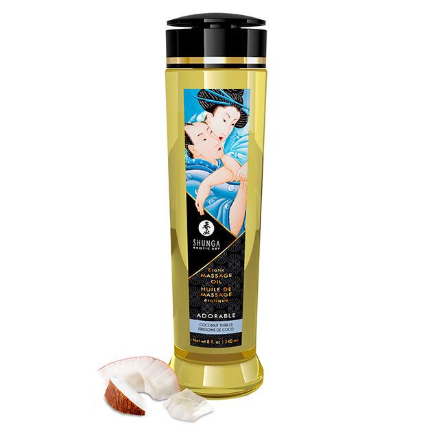 SHUNGA - ADORABILE OLIO DA MASSAGGIO EROTICO 240 ML SHUNGA - ADORABLE EROTIC MASSAGE OIL 240 ML