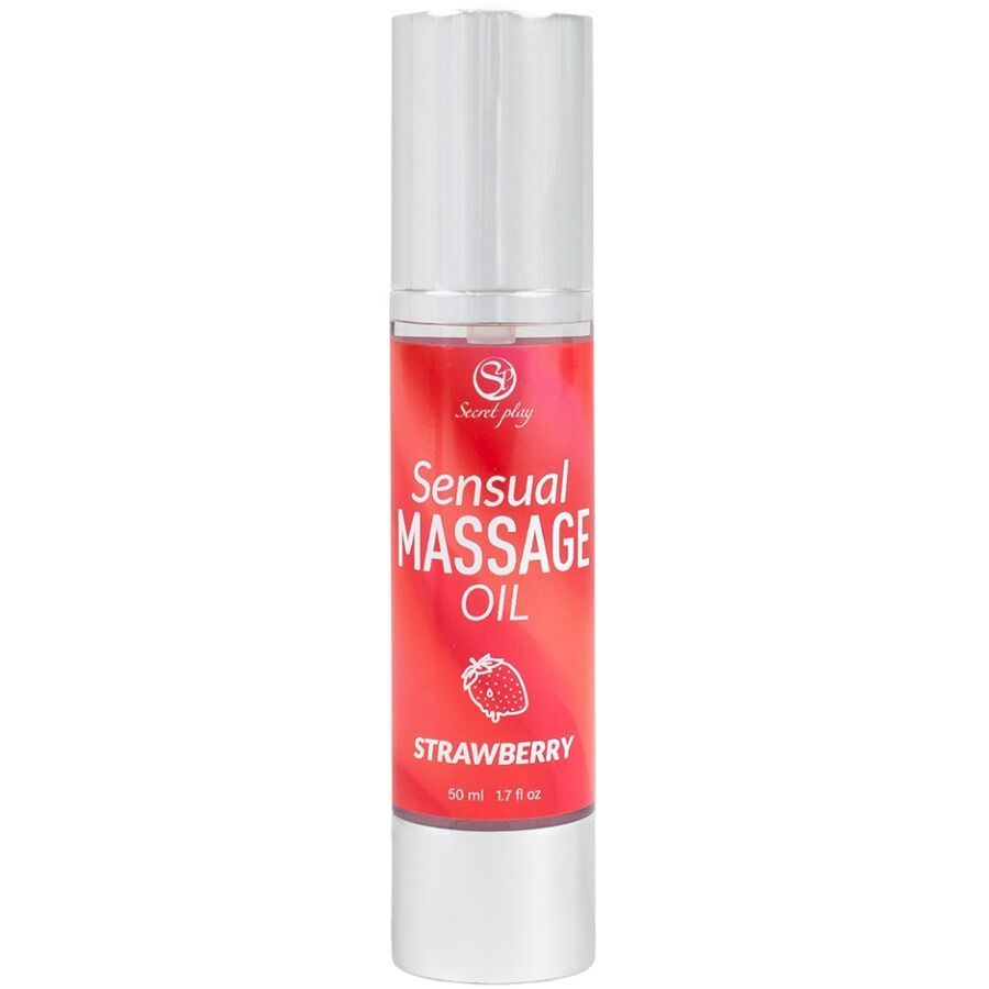 SECRETPLAY - OLIO PER MASSAGGI ALLA FRAGOLA SECRETPLAY - STRAWBERRY MASSAGE OIL