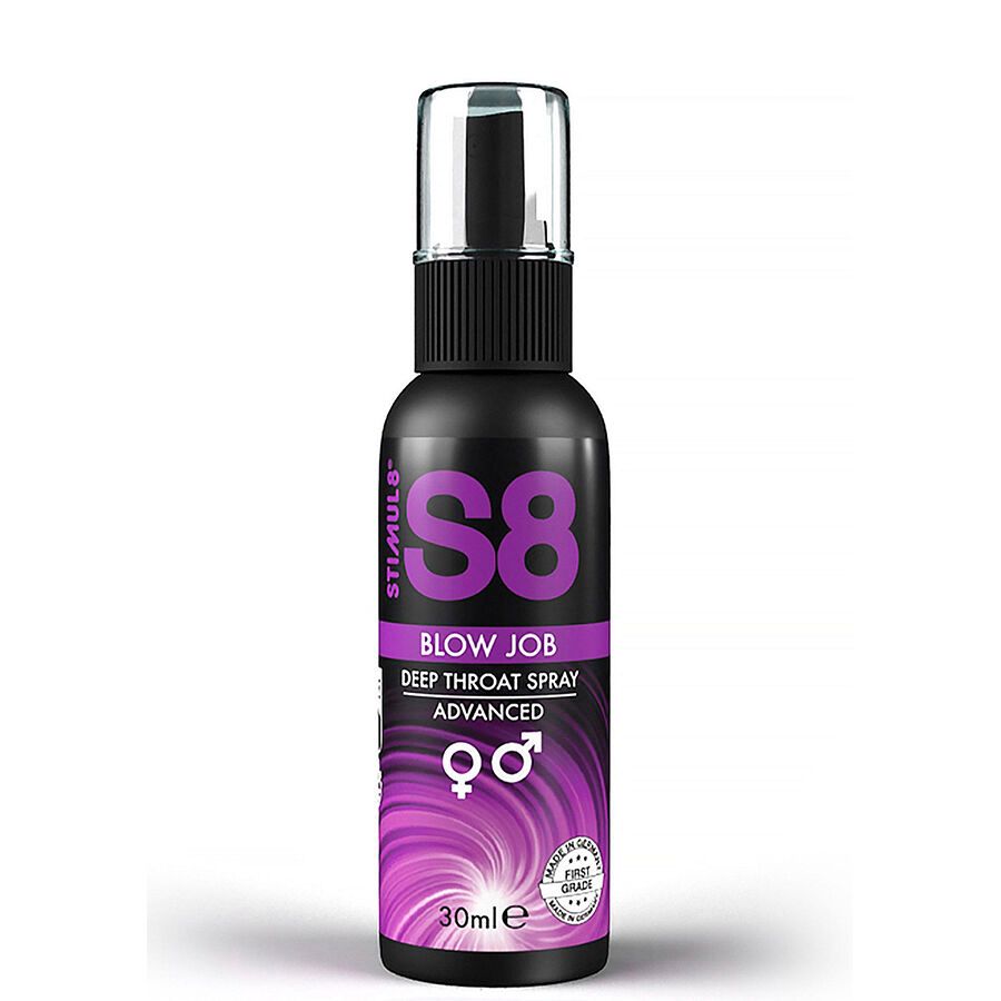 STIMUL8 - S8 SPRAY PER POMPE GOLA PROFONDA 30 ML STIMUL8 - S8 BLOW JOB SPRAY DEEP THROAT 30 ML