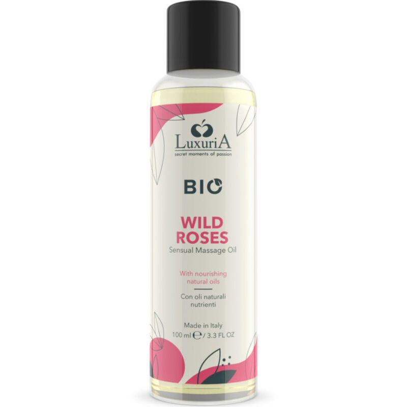 INTIMATELINE LUXURIA - OLIO DA MASSAGGIO BIO ALLA ROSA SELVATICA 100 ML INTIMATELINE LUXURIA - BIO WILD ROSES MASSAGE OIL 100 ML