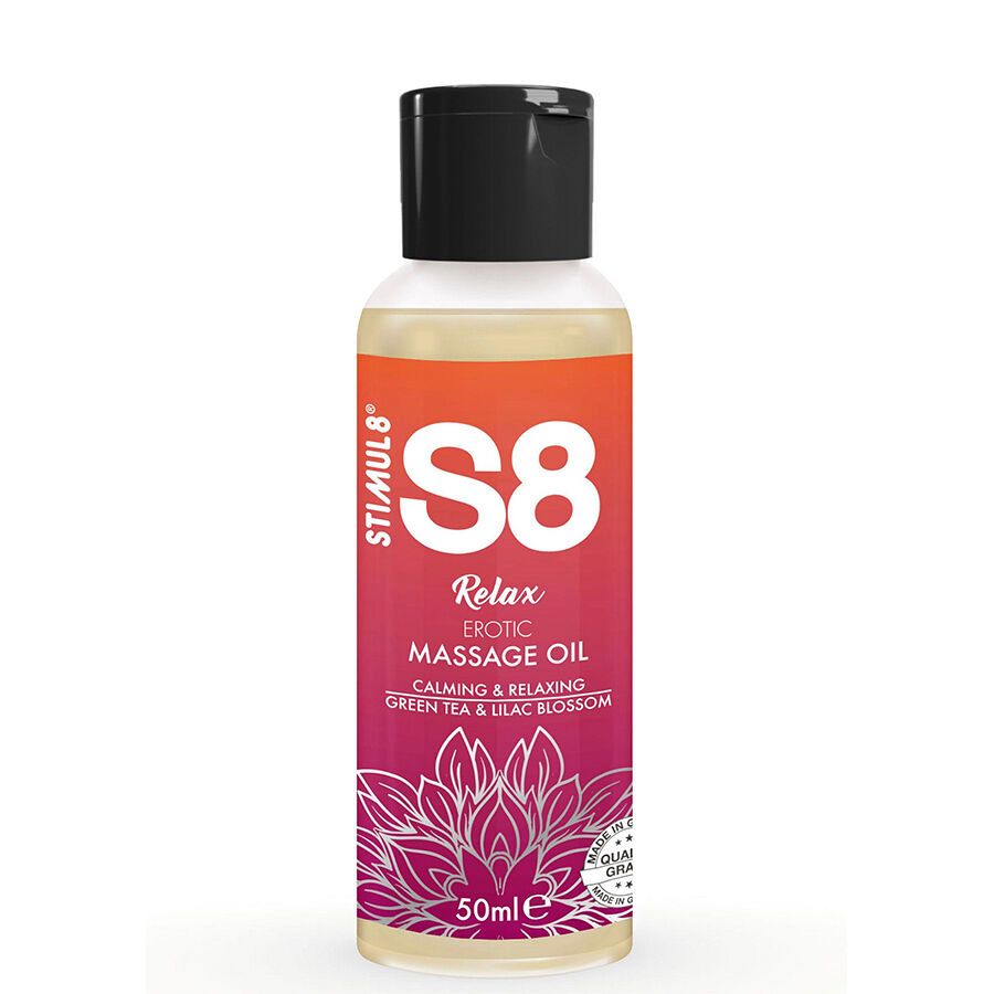 STIMUL8 - S8 RELAX OLIO PER MASSAGGIO EROTICO T� VERDE 50 ML STIMUL8 - S8 RELAX OLIO PER MASSAGGIO EROTICO T� VERDE 50 ML