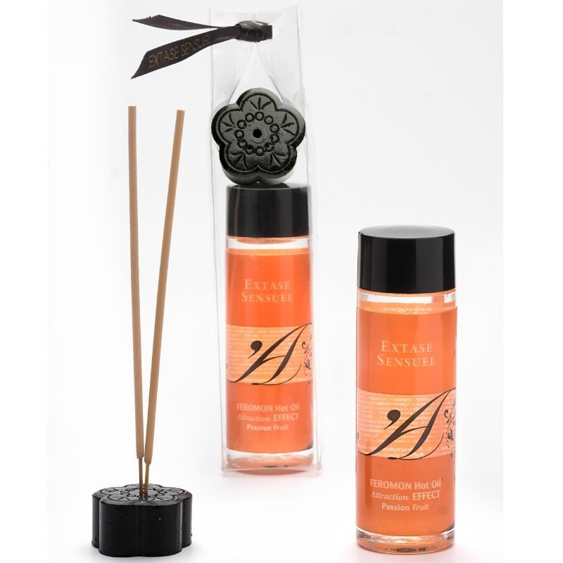 EXTASE SENSUAL - OLIO DA MASSAGGIO EFFETTO CALORE AI FEROMONI DEL FRUTTO DELLA PASSIONE 100 ML EXTASE SENSUAL - OLIO DA MASSAGGIO EFFETTO CALORE AI FEROMONI DEL FRUTTO DELLA PASSIONE 100 ML