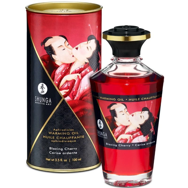 SHUNGA - OLIO DA MASSAGGIO EFFETTO CALORE SAPORE INTENSO DI CILIEGIA 100 ML SHUNGA - OLIO DA MASSAGGIO EFFETTO CALORE SAPORE INTENSO DI CILIEGIA 100 ML