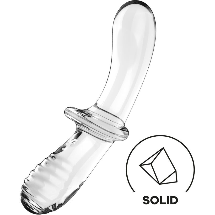 SATISFYER - DILDO DOPPIO CRISTALLO TRASPARENTE SATISFYER - DOUBLE CRYSTAL DILDO TRANSPARENT