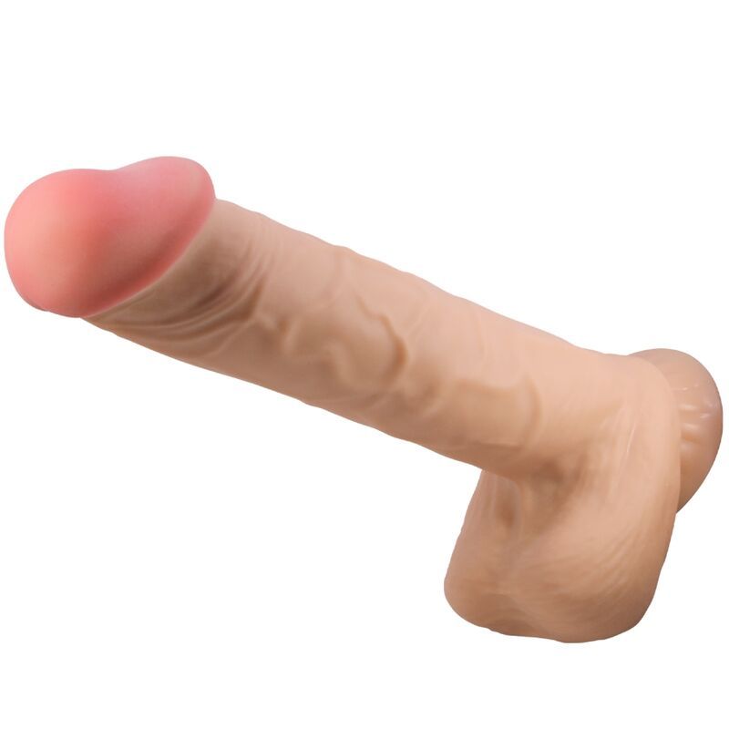 PRETTY LOVE - DILDO REALISTICO SLIDING SKIN SERIES CON VENTOSA SCORREVOLE DELLA PELLE FLESH 26 CM PRETTY LOVE - SLIDING SKIN SERIES REALISTIC DILDO WITH SLIDING SKIN SUCTION CUP FLESH 26 CM