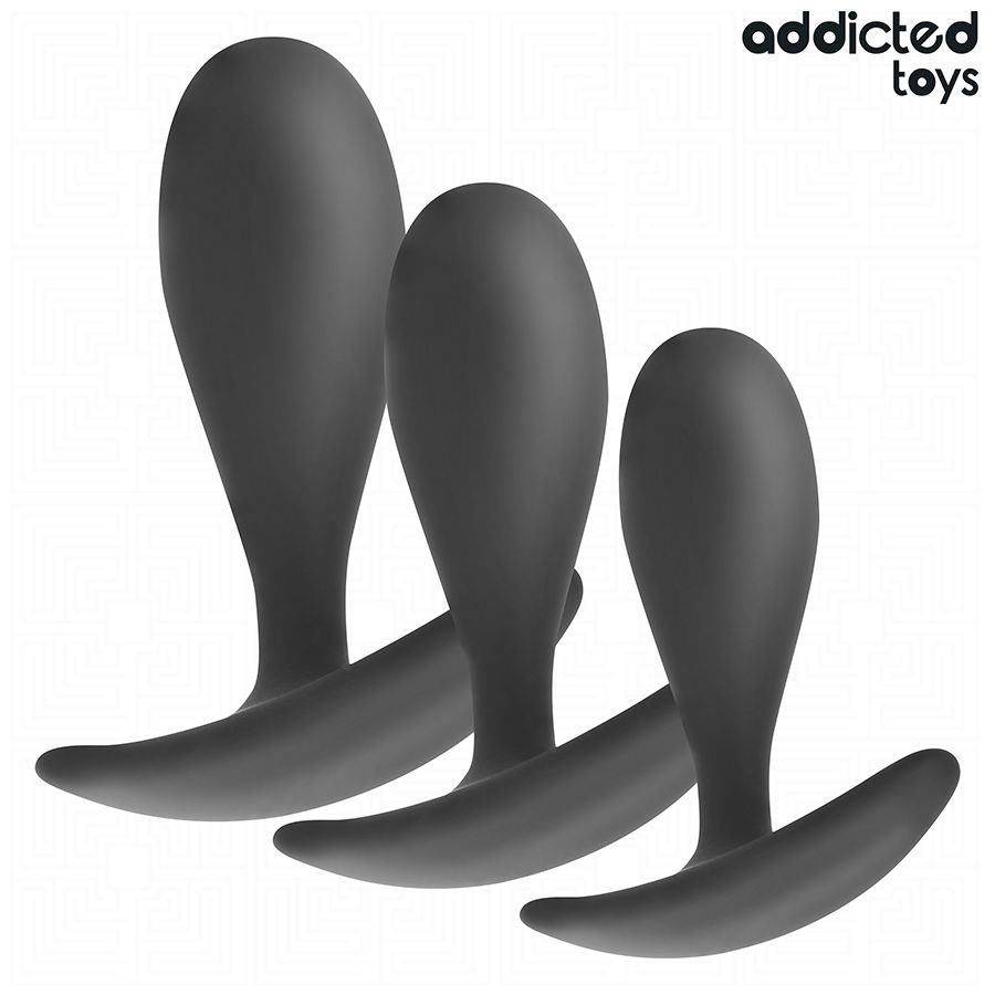 ADDICTED TOYS - SET DI 3 TAPPI ANALI MODELLO 2 ADDICTED TOYS - SET DI 3 TAPPI ANALI MODELLO 2