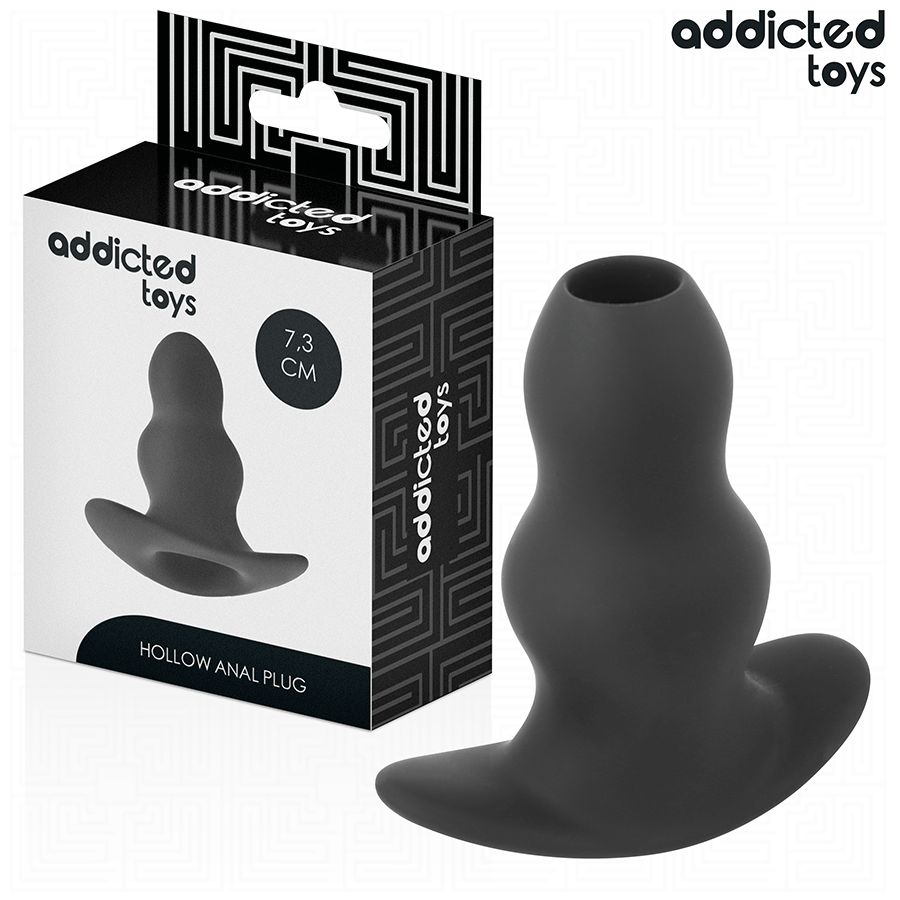 ADDICTED TOYS - HOLLOW ANAL PLUG SILICONE SIZE S 7.3 CM