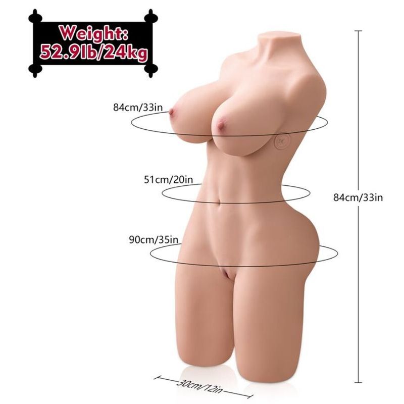 XISE - ERICA SPINTA TORSO REALISTICO CON VIBRAZIONE FEMMINILE 84 CM XISE - ERICA SPINTA TORSO REALISTICO CON VIBRAZIONE FEMMINILE 84 CM