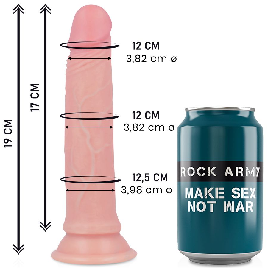 ROCKARMY - LIQUID SILICONE PREMIUM AVENGER REALISTICO 19 CM -O- 3.98 CM ROCKARMY - LIQUID SILICONE PREMIUM AVENGER REALISTICO 19 CM -O- 3.98 CM