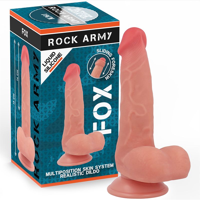 ROCKARMY - SILICONE LIQUIDO VOLPE 19 CM -O- 3,2 CM ROCKARMY - LIQUID SILICONE FOX 19 CM -O- 3.2 CM