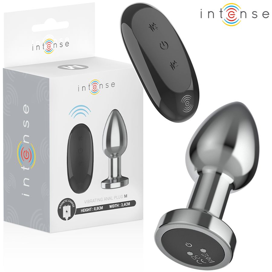 INTENSE - PLUG ANALE 10 VIBRAZIONI METALLO CON TELECOMANDO M INTENSE - PLUG ANALE 10 VIBRAZIONI METALLO CON TELECOMANDO M