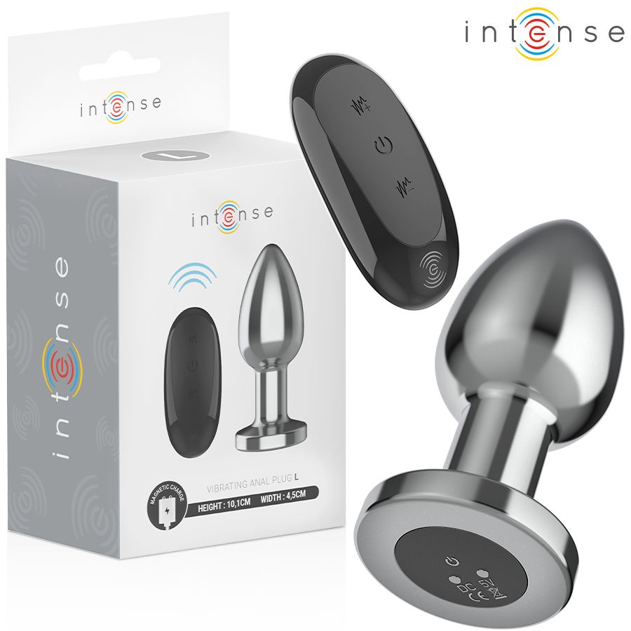 INTENSE - PLUG ANALE 10 VIBRAZIONI METALLO CON TELECOMANDO L INTENSE - PLUG ANALE 10 VIBRAZIONI METALLO CON TELECOMANDO L