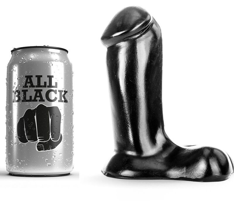 ALL BLACK - DILDO REALISTICO 14 CM ALL BLACK - DILDO REALISTICO 14 CM