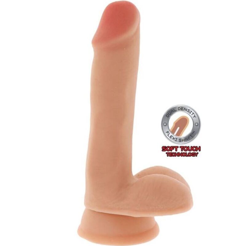 GET REAL - DILDO A DOPPIA DENSIT 17 CM PALLE PELLE GET REAL - DUAL DENSITY DILDO 17 CM BALLS SKIN