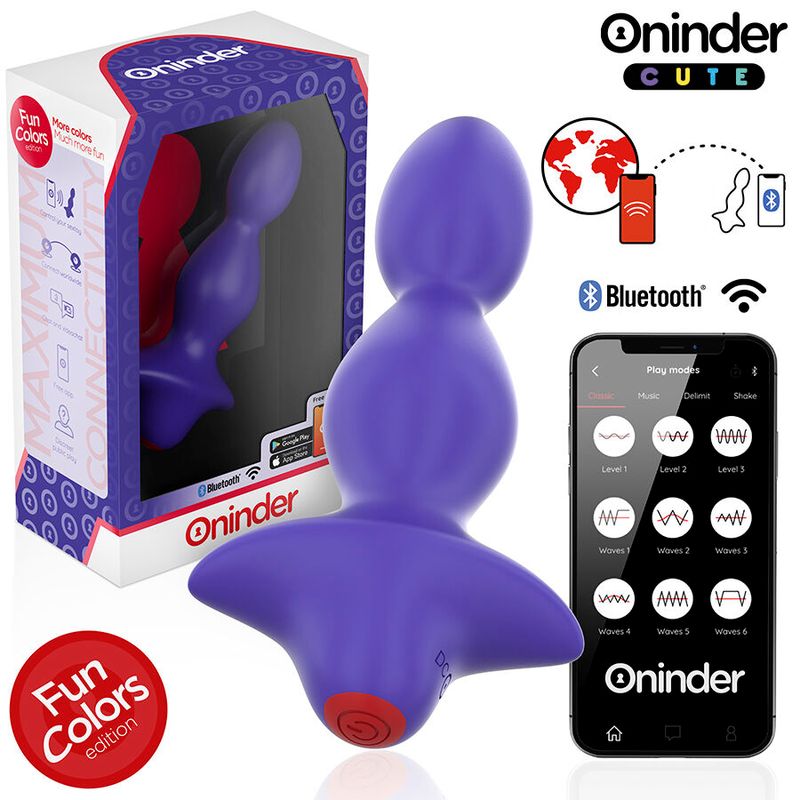 ONINDER CUTE - DILATATORE ANALE VIBRANTE LOVE BUTT - APP GRATUITA IN TUTTO IL MONDO