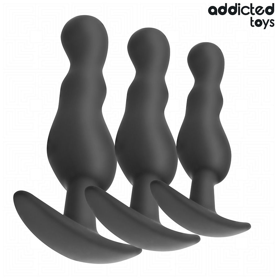 ADDICTED TOYS - SET DI 3 TAPPI ANALI MODELLO 1 ADDICTED TOYS - SET DI 3 TAPPI ANALI MODELLO 1