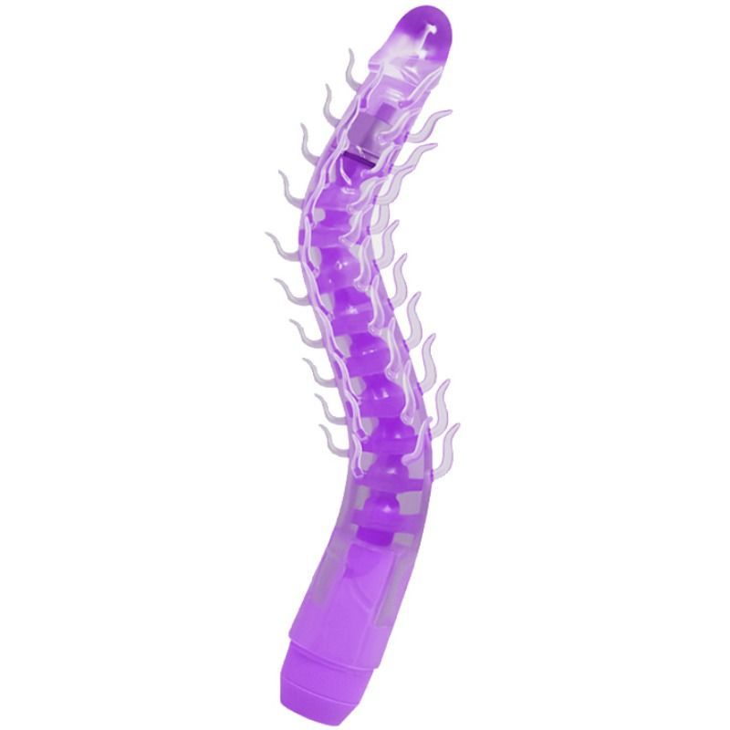 BAILE - DILDO VIBRANTE FLESSIBILE SENSUAL SPINE FLEXI VIBE LILLA 23.5 CM BAILE - FLEXI VIBE SENSUAL SPINE BENDABLE VIBRATING DILDO LILAC 23.5 CM