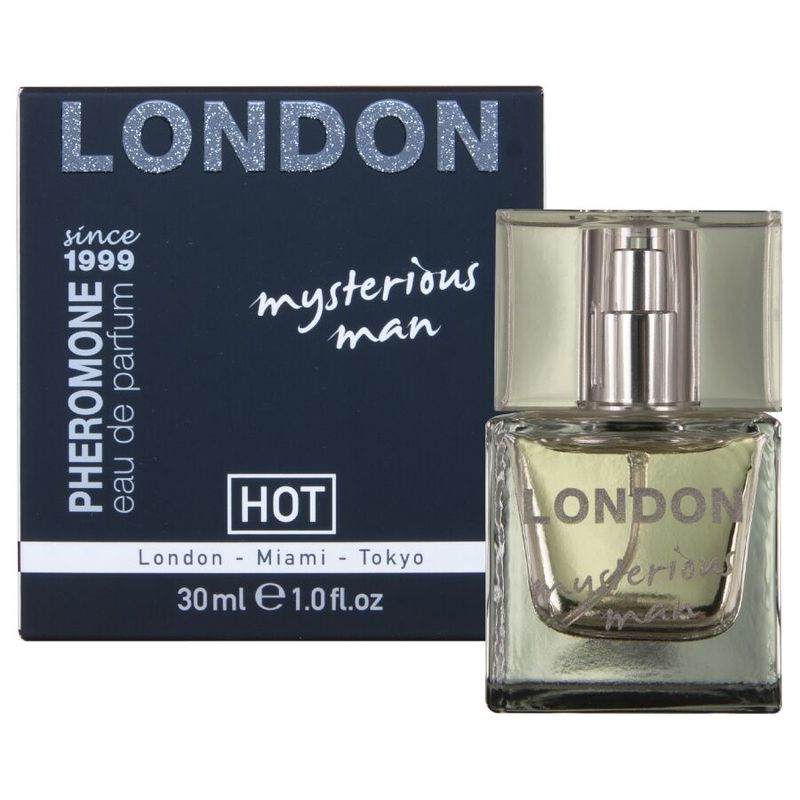 HOT - PROFUMO AI FEROMONI LONDRA UOMO MISTERIOSO 30 ML HOT - PHEROMONE PERFUME LONDON MYSTERIOUS MAN 30 ML