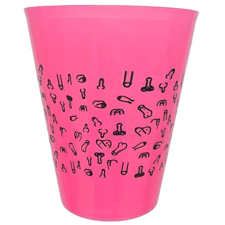 DIABLO PICANTE - TAZZA FUCSIA 500 ML CON PENI NERI DIABLO PICANTE - TAZZA FUCSIA 500 ML CON PENI NERI