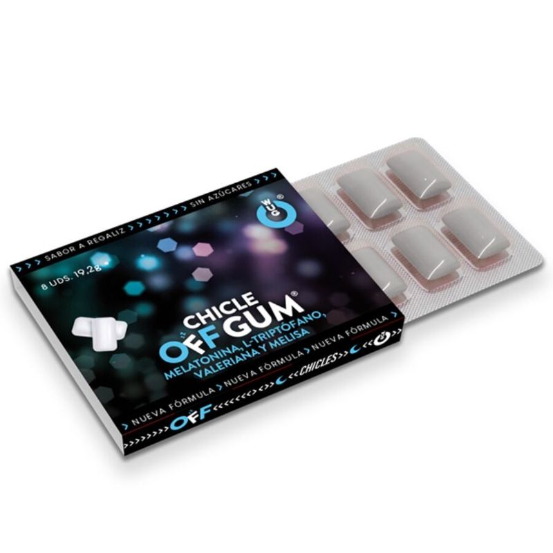 WUG GUM - OFF SENZA VALERIANA, TRIPTOFANO, MELISSA E MELATONINA 1 X 8 UNIT� WUG GUM - OFF SENZA VALERIANA, TRIPTOFANO, MELISSA E MELATONINA 1 X 8 UNIT�