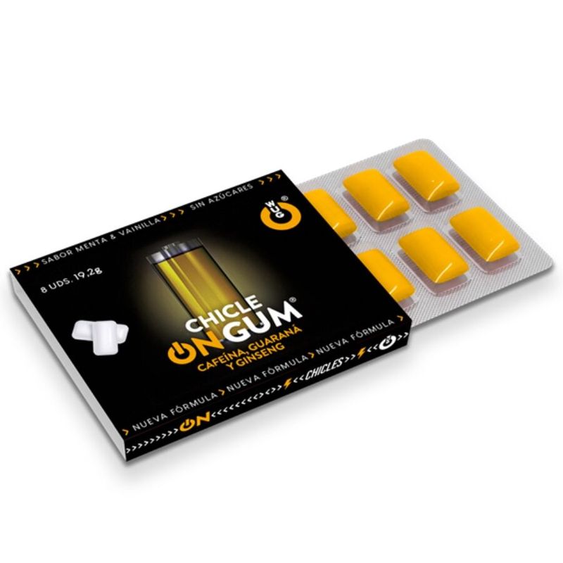 WUG GUM - ON CON CAFFEINA, GINSENG E GOMMA DI GUARAN� 1 X 8 UNIT� WUG GUM - ON CON CAFFEINA, GINSENG E GOMMA DI GUARAN� 1 X 8 UNIT�