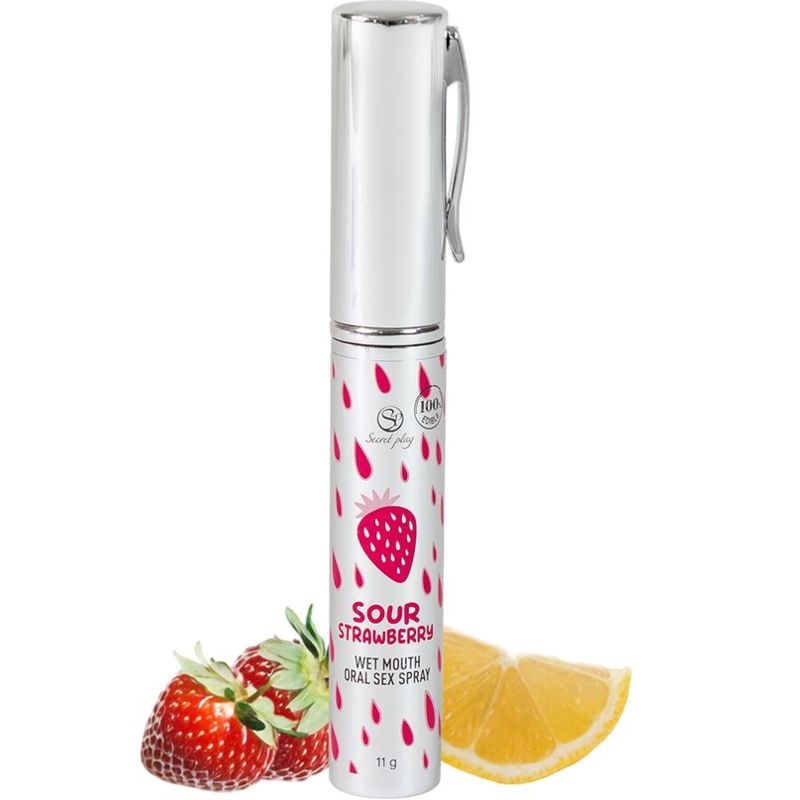 SECRETPLAY - SPRAY PER IL SESSO ORALE ALLA FRAGOLA ACIDA SECRETPLAY - SOUR STRAWBERRY ORAL SEX SPRAY