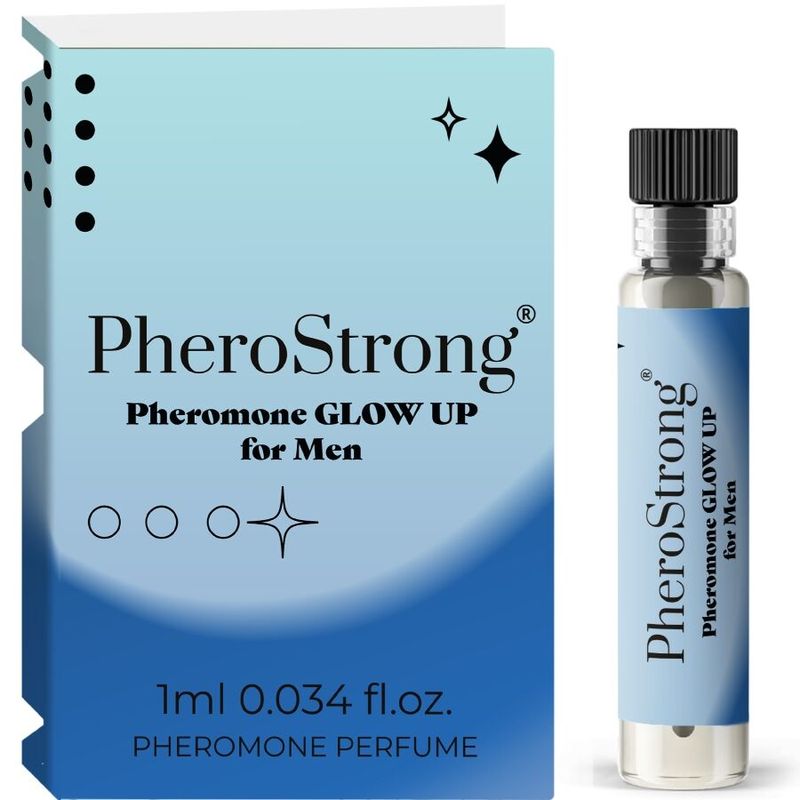 PHEROSTRONG - PROFUMO GLOW UP AI FEROMONI PER UOMO 1 ML PHEROSTRONG - GLOW UP PHEROMONE PERFUME FOR MEN 1 ML