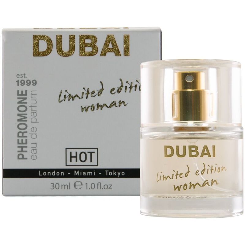 HOT - PROFUMO AI FEROMONI DUBAI EDIZIONE LIMITATA DONNA 30 ML HOT - PROFUMO AI FEROMONI DUBAI EDIZIONE LIMITATA DONNA 30 ML