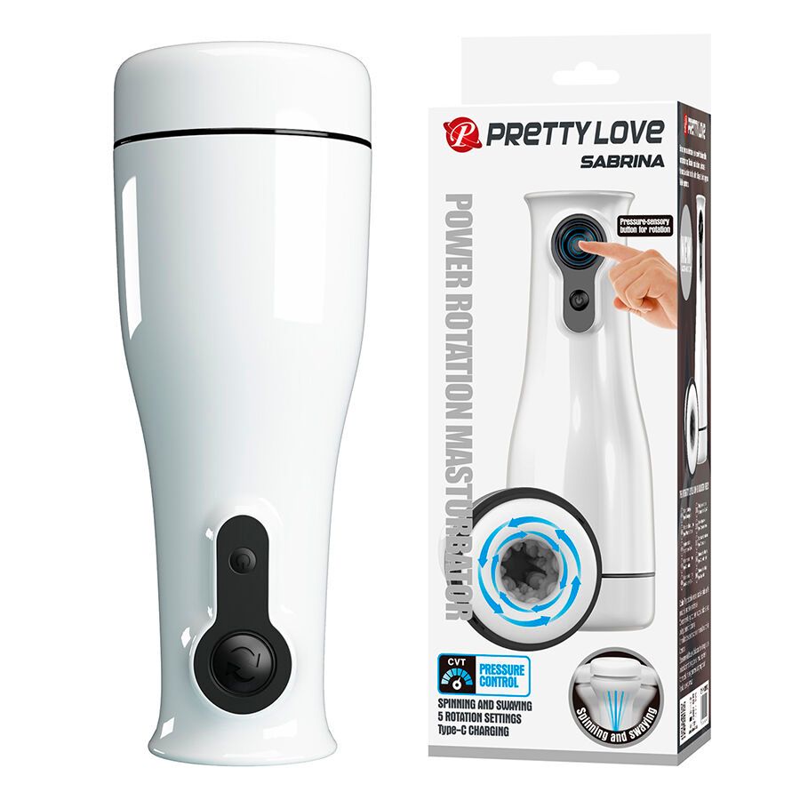 PRETTY LOVE - SABRINA MASTURBATORE MASCHILE ROTANTE E OSCILLANTE PRETTY LOVE - SABRINA MASTURBATORE MASCHILE ROTANTE E OSCILLANTE