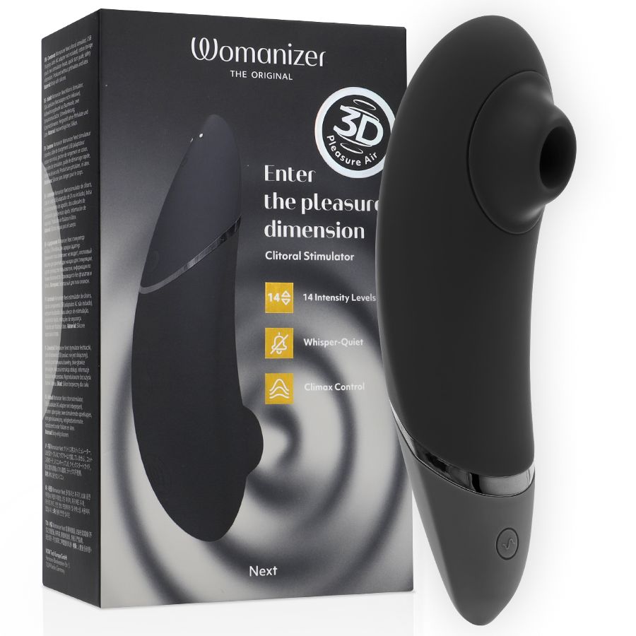WOMANIZER - NEXT STIMOLATORE CLITORIDEO NERO WOMANIZER - NEXT CLITORIAL STIMULATOR BLACK