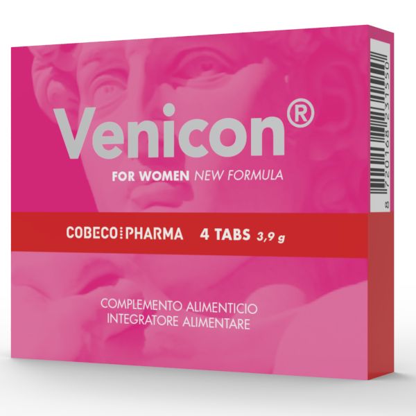 COBECO - VENICON INTEGRATORE PER LA LIBIDO FEMMINILE 4 CAPSULE COBECO - VENICON WOMEN'S LIBIDO SUPPLEMENT 4 CAPSULES