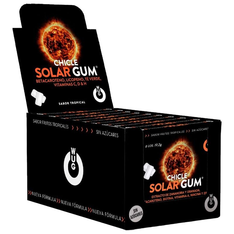 WUG GUM - SOLAR GUM ABBRONZANTE | ESPOSITORE 12 X 8 UNIT� WUG GUM - SOLAR GUM ABBRONZANTE | ESPOSITORE 12 X 8 UNIT�