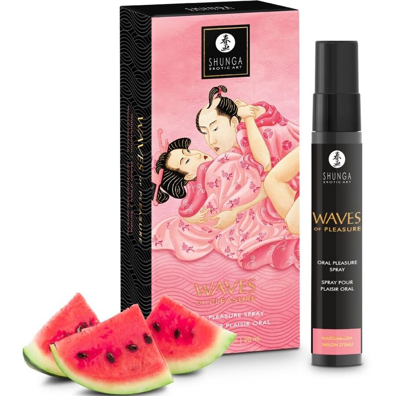 SHUNGA - WAVES SPRAY ORALE PER IL PIACERE SEDUCENTE ALL'ANGURIA 20 ML SHUNGA - WAVES PLEASURE SPRAY ORAL SEDUCTIVE WATERMELON 20 ML