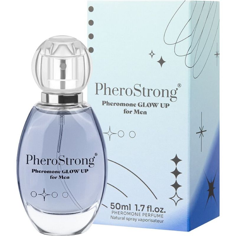 PHEROSTRONG - PROFUMO GLOW UP AI FEROMONI PER UOMO 50 ML PHEROSTRONG - GLOW UP PHEROMONE PERFUME FOR MEN 50 ML