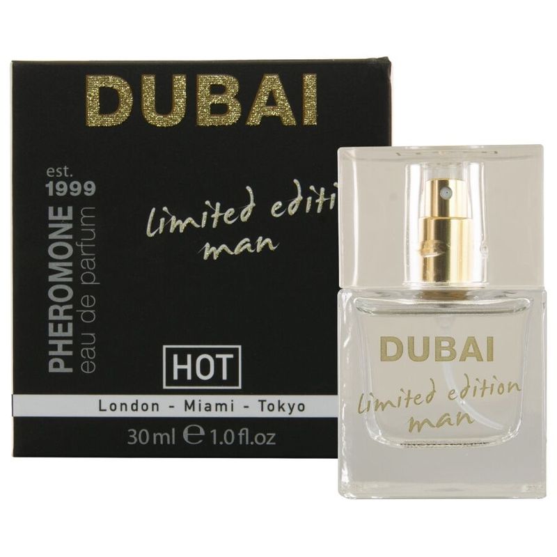 HOT - PROFUMO AI FEROMONI DUBAI EDIZIONE LIMITATA UOMO 30 ML HOT - PHEROMONE PERFUME DUBAI LIMITED EDITION MEN 30 ML
