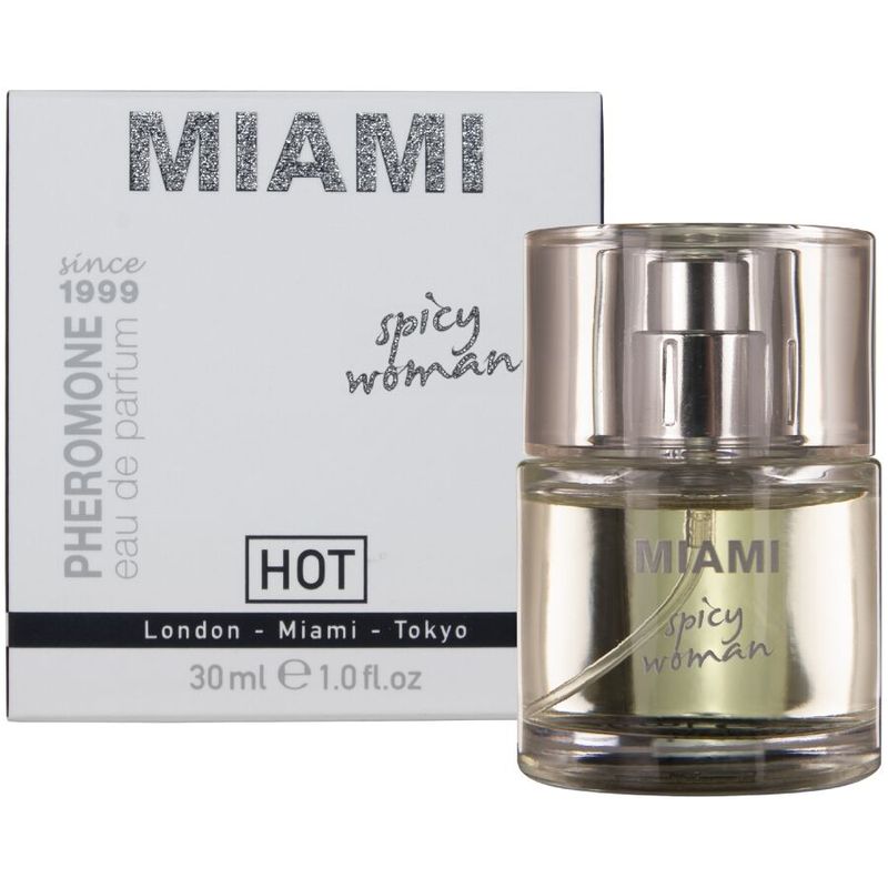 HOT - PROFUMO AI FEROMONI MIAMI SPICY WOMAN 30 ML HOT - PHEROMONE PERFUME MIAMI SPICY WOMAN 30 ML