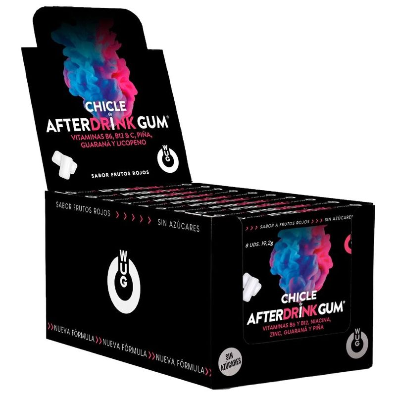 WUG GUM - AFTER DRINK DOPO SBRONZA | ESPOSITORE 12 X 8 UNIT� WUG GUM - AFTER DRINK DOPO SBRONZA | ESPOSITORE 12 X 8 UNIT�