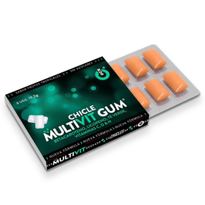 WUG GUM - MULTIVIT VITAMINA C, H, D, BETA-CAROTENE, LICOPENE E T� VERDE 1 X 8 UNIT� WUG GUM - MULTIVIT VITAMINA C, H, D, BETA-CAROTENE, LICOPENE E T� VERDE 1 X 8 UNIT�