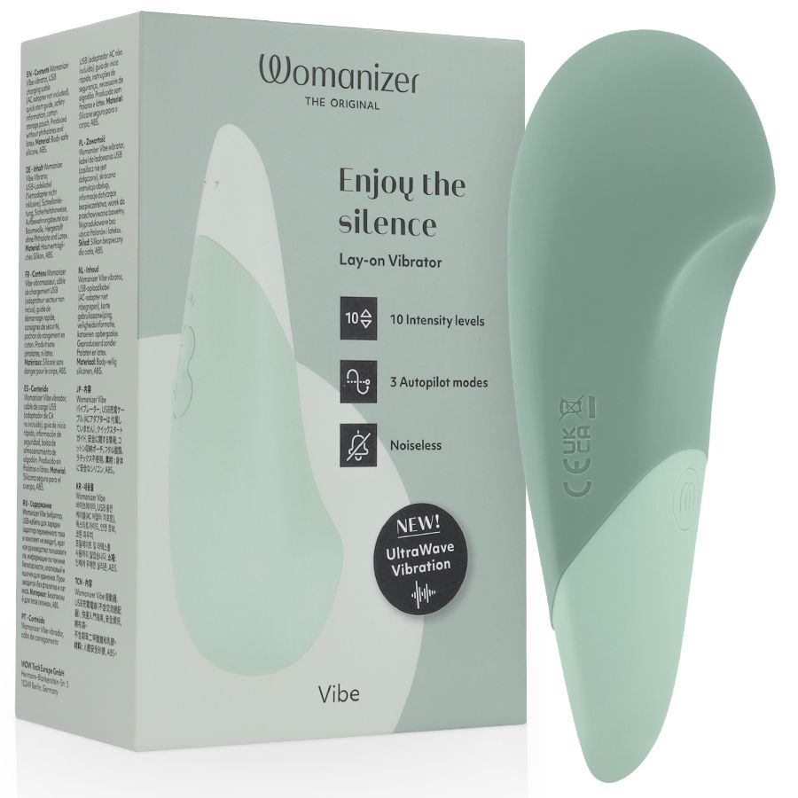 WOMANIZER - VIBE LAY-ON SILENT VIBRATOR SAGE