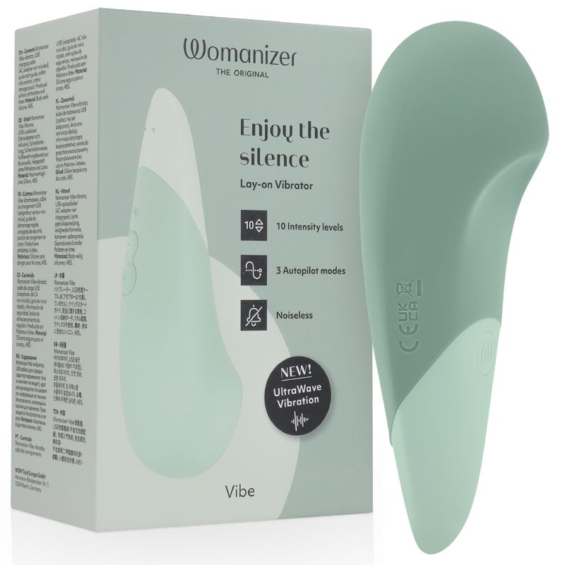 WOMANIZER - VIBE LAY-ON SILENT VIBRATOR SAGE