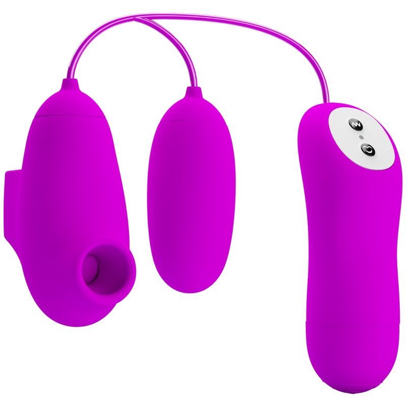 PRETTY LOVE - PROIETTILE VIBRANTE E VENTOSA PRETTY LOVE - VIBRATING BULLET AND SUCTION CUP