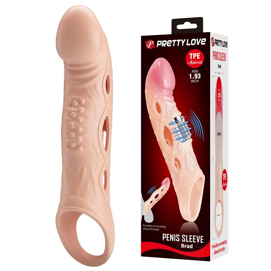 PRETTY LOVE - BRAD VIBRATING PENIS SLEEVE
