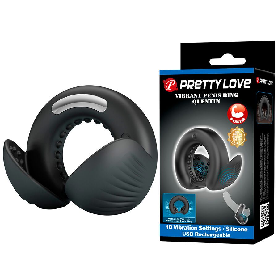 PRETTY LOVE - QUENTIN ANELLO PER PENE CON STIMOLATORE TESTICOLARE PRETTY LOVE - QUENTIN ANELLO PER PENE CON STIMOLATORE TESTICOLARE