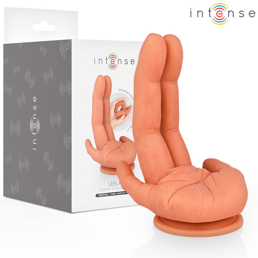 INTENSE - LEELA STIMOLATORE PUNTO G FLESSIBILE MANO 12,6 CM INTENSE - LEELA G-SPOT STIMULATOR FLEXIBLE HAND 12.6 CM